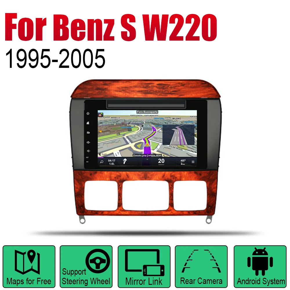 Android автомобильное радио стерео GPS навигация для Mercedes Benz S Class W220 1995 ~ 2005 NTG BT wifi