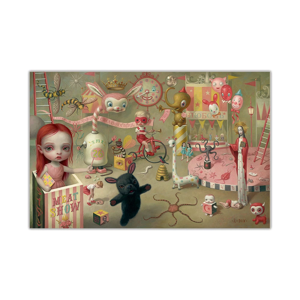 Картина маслом на холсте Citon Mark Ryden 》 Волшебный цирк 2018 художественный постер