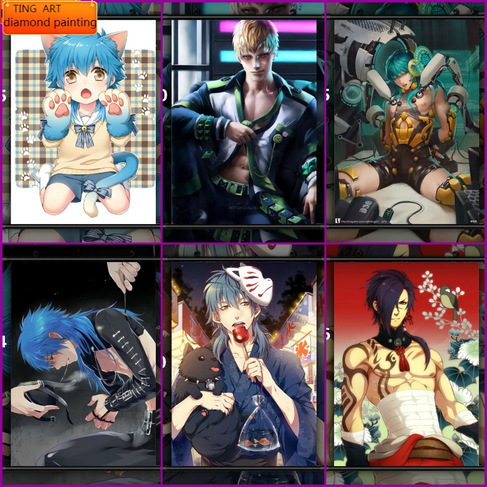 

Алмазная мозаика, привлекающая море в течение длительного времени! Akaashi Keiji X Me аниме алмазная живопись наборы для вышивки крестиком домашни...