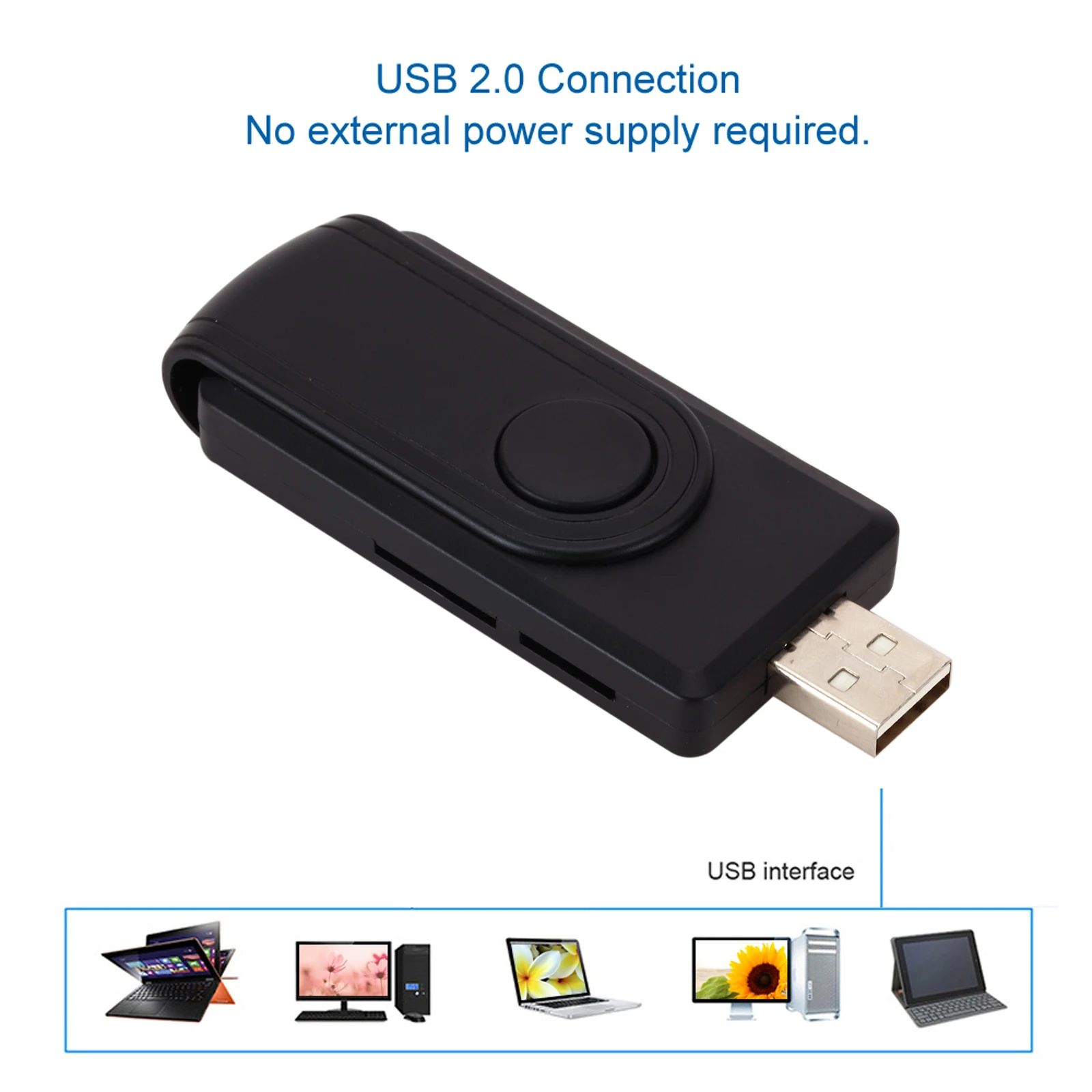 USB2.0 считыватель смарт-карт TF/SD SIM Card Reader банковская карта ID карт EMV адаптер для