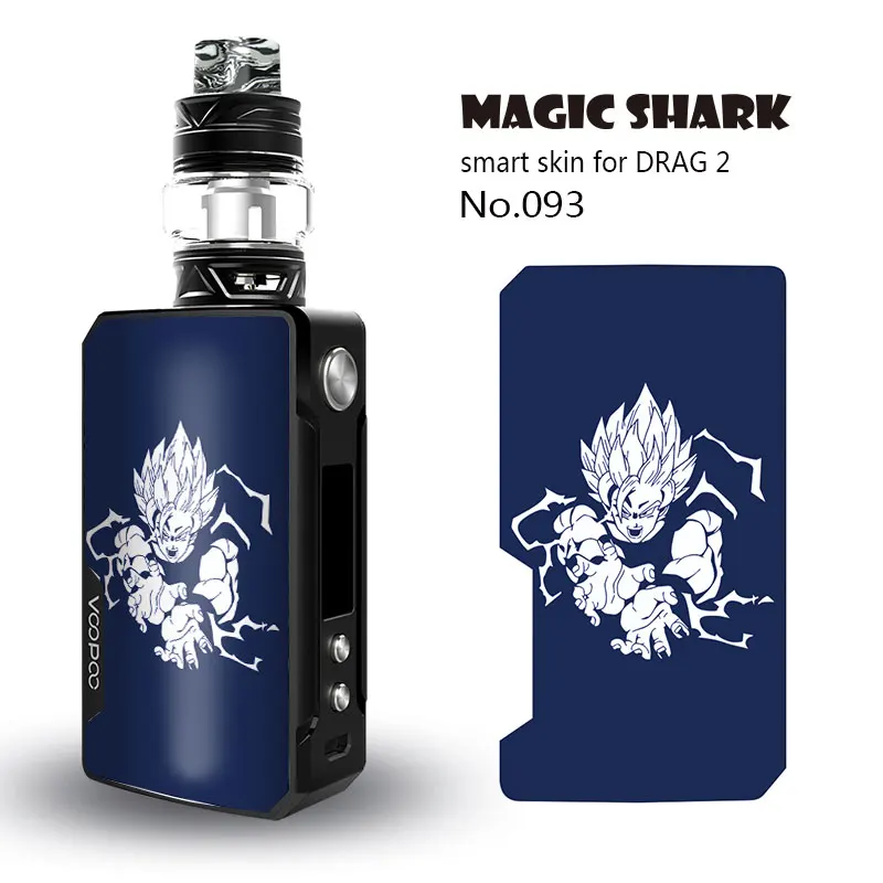 Волшебная Акула цветок Череп Кошка Sanke Модный чехол наклейка пленка для Voopoo Drag