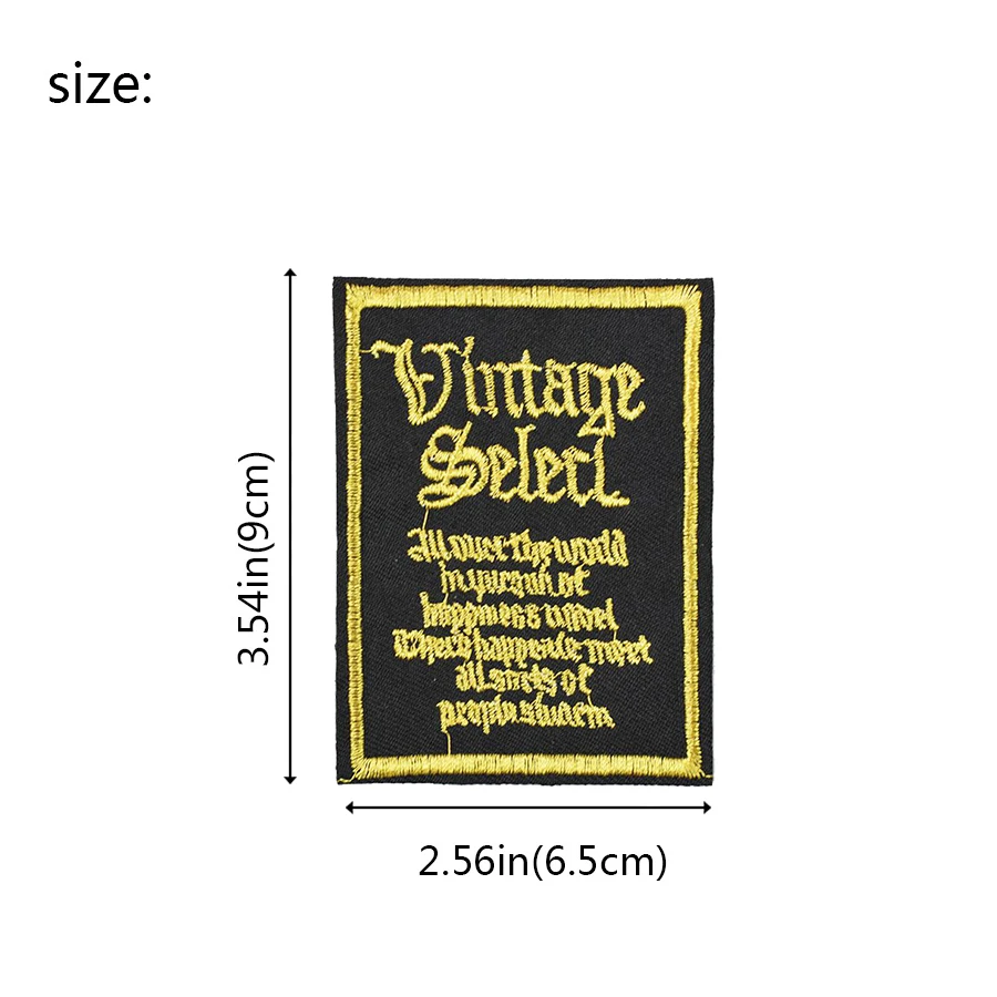 Золотые вышитые нашивки для одежды аппликация текста патчи утюга Швейные