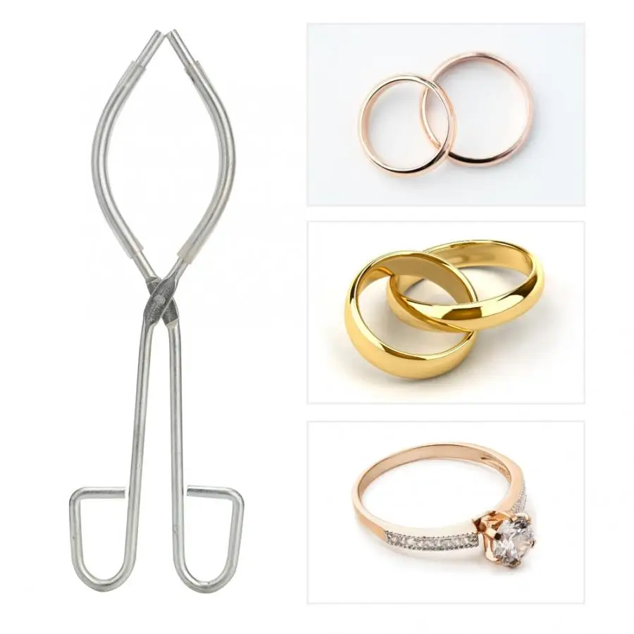 30 см Высококачественный тигель из нержавеющей стали зажим для рук Клещи зажима