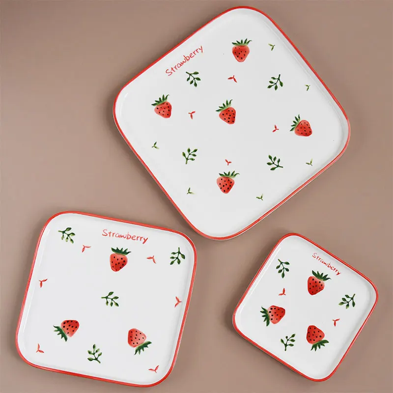 JSWORK Nordic керамические блюда ужин тарелки для закусок лоток столовых приборов