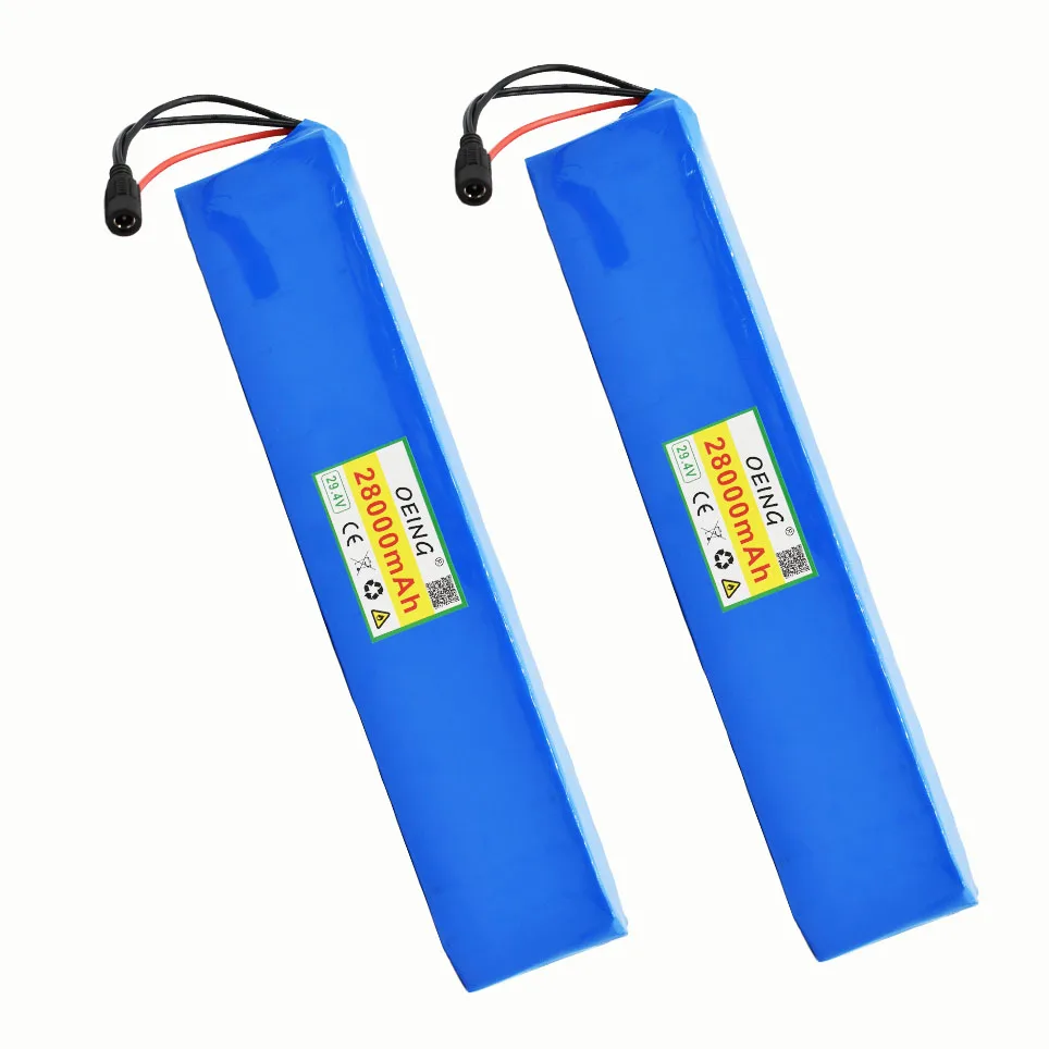 

2021 7S5P 29.4v 28Ah electric bicycle motor ebike scooter 29v li ion battery pack 18650 lithium rechargeable batteries+charger