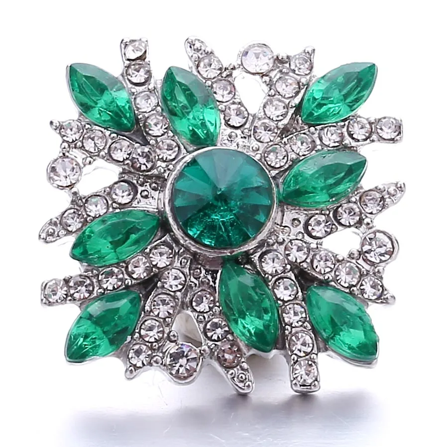 5 шт./лот 2020 новые ювелирные изделия с застежкой Красочные Стразы 18 мм