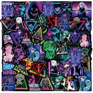 103050pcs neon mix anime my hero academia graffiti stickers car computer phone bike laptop cool waterproof sticker for kids free global shipping