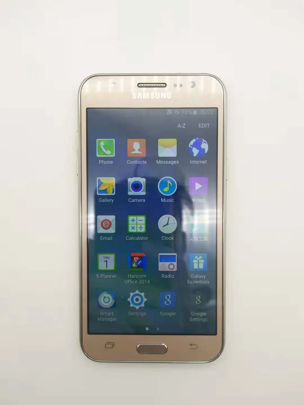 samsung Galaxy J5 J500F, две sim-карты, разблокированный мобильный телефон, 5,0 дюймов, ЖК-экран, четыре ядра, 1,5 ГБ ram, 16 ГБ rom, отремонтированный
