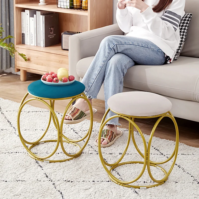 

стул Dressing Table Stool Girl Bedroom Furniture Modern Minimalist Nordic Web Celebrity Chair Ins Light Luxury Dining Stools