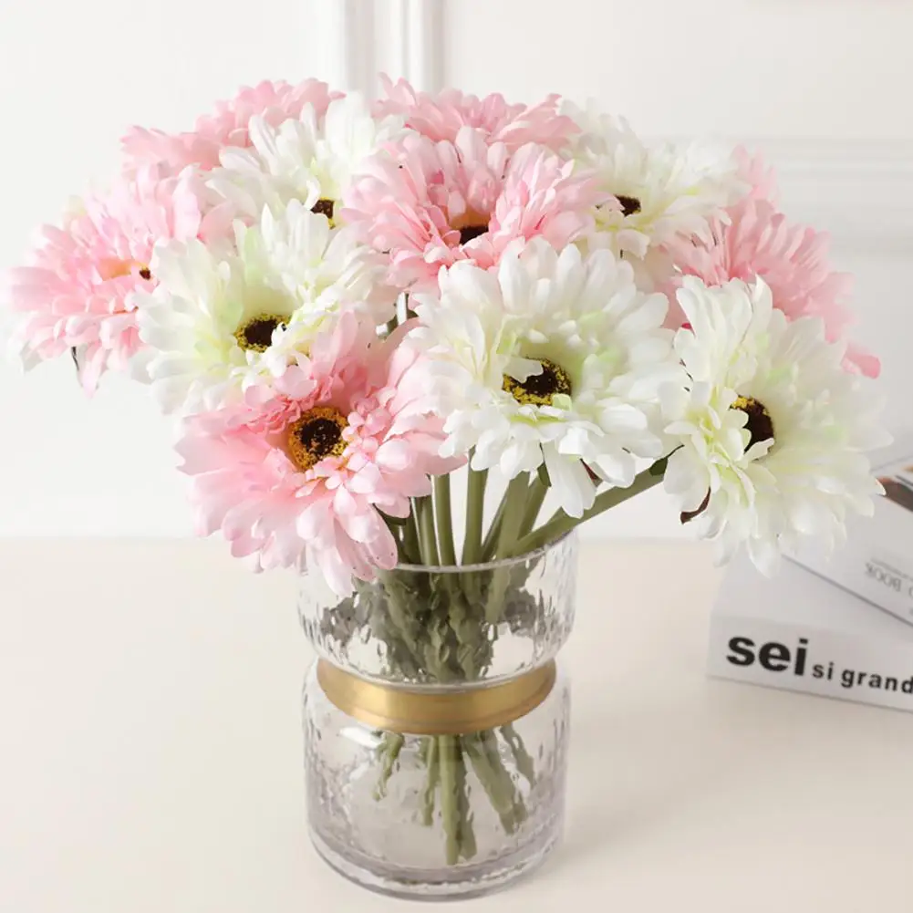 

【 Clearance Sale 】Simulation Silk African Daisy Party Flower for Wedding Bouquet Decoration Home Party Fake Flowers