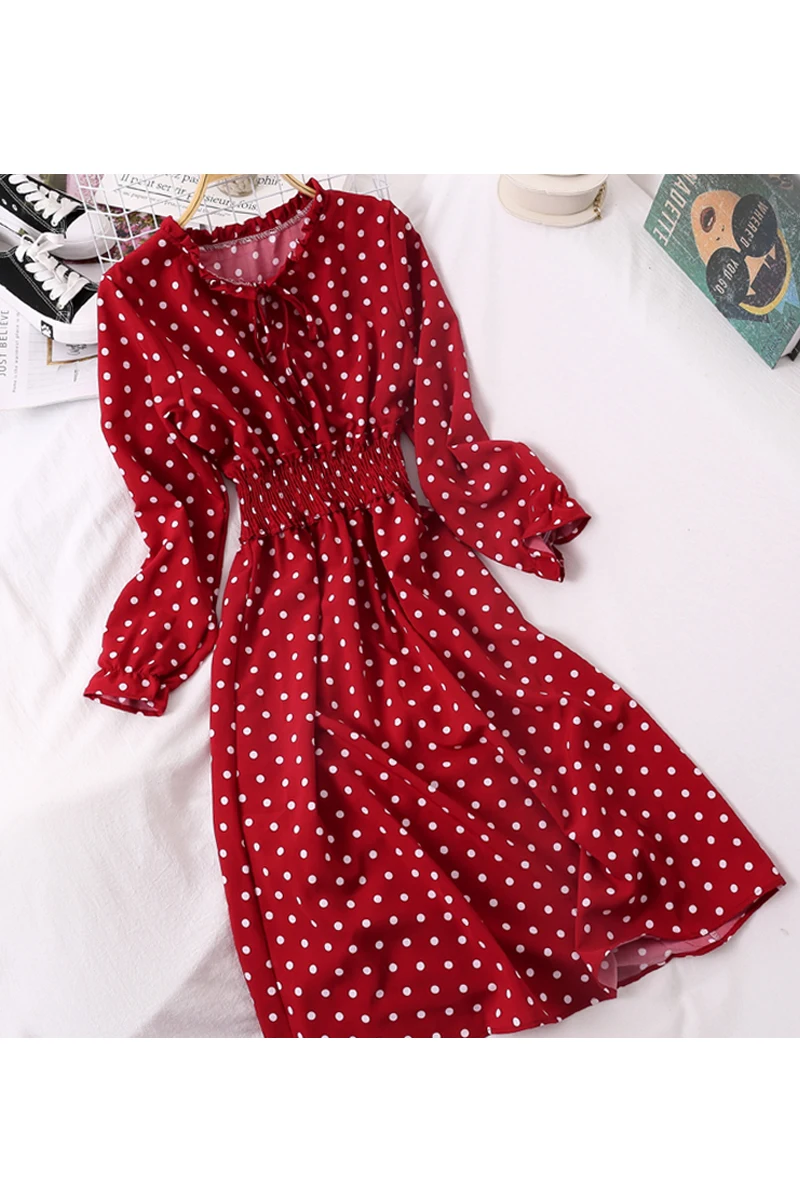 2019 новые модные женские темпераментные длинные платья с рукавами фонариками