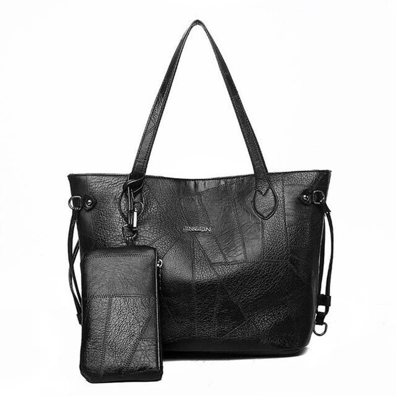 Женские кошельки и сумки Большая вместительная сумка тоут 2 комплекта