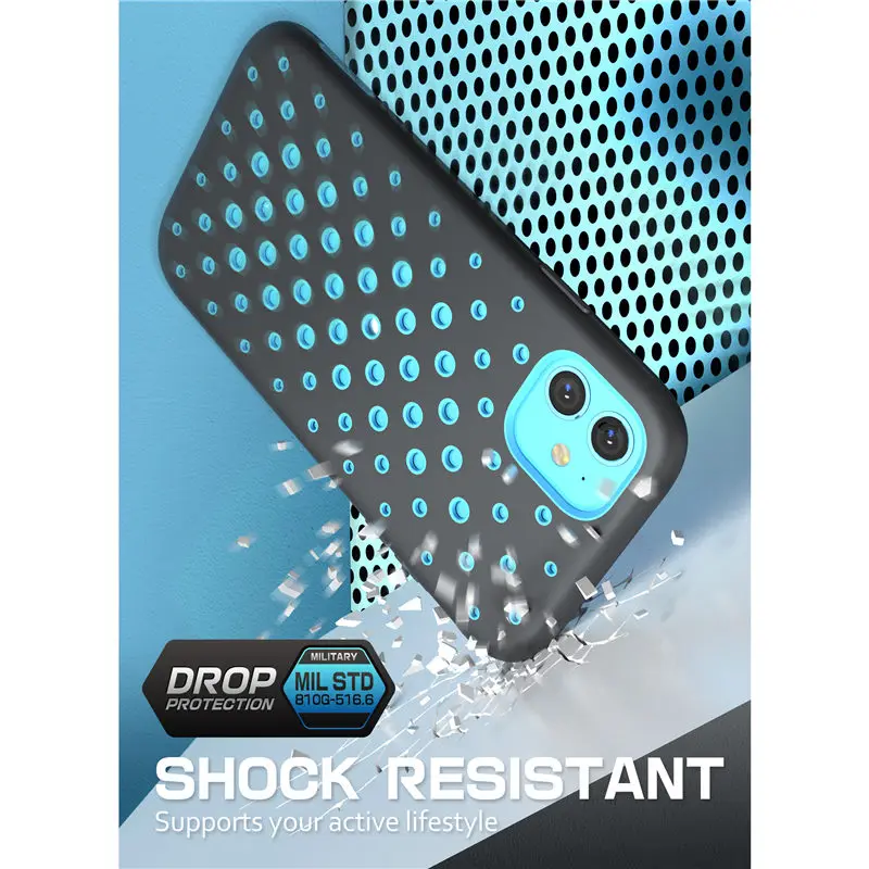 SUPCASE для iPhone 11 Case 6,"() UB Sport Premium Hybrid Жидкая силиконовая резина+ крышка ПК со встроенным протектором экрана
