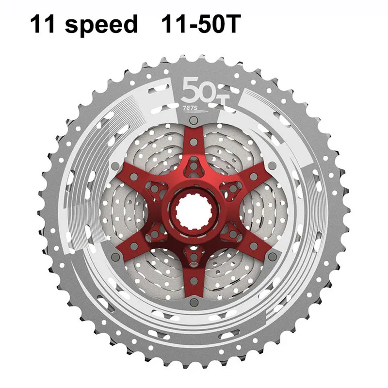 Sunracing 10s 11s MTB велосипед свободного хода 11-42 T 46T 50 T, CSMX80 S3 X3 S8 X8 кассеты, 10 11 скоростей широкоугольный Велосипед маховик - Цвет: X80 11S 50T silver