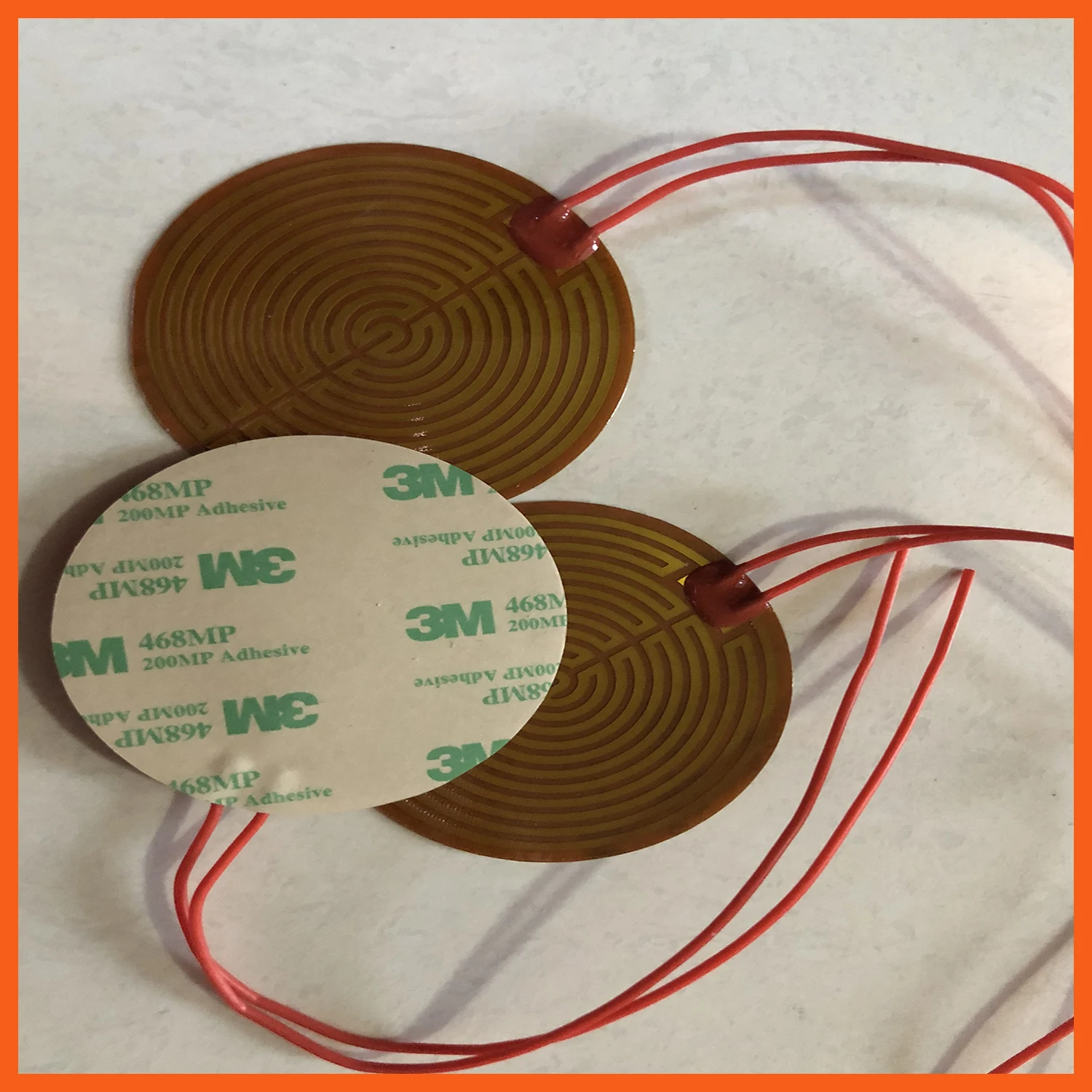 Круглая электрическая полиимидная нагревательная пленка пластина с