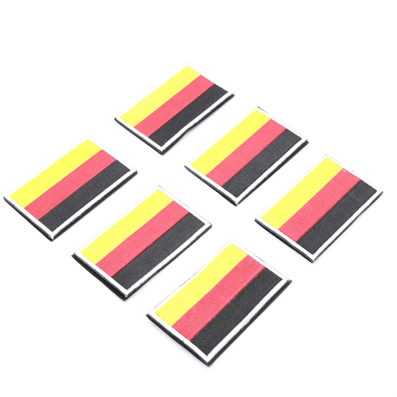 1 шт. глава 3d сплетенные этикетка с палка национальный флаг личность нарукавные