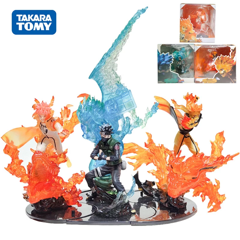 Экшн фигурки Наруто Узумаки хатакэ Какаси намиказе Минато 25 см Новые Фигурки из