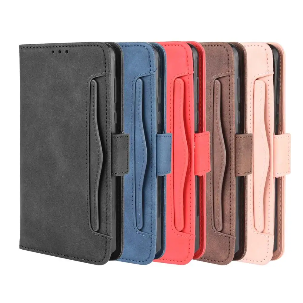 

Leather Flip phone case for Motorola Moto G pro / G8 power lite / G Fast back Cover with stand Coque