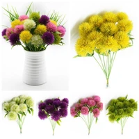 plastic flower bouquet 5 pieces fake dandelion flowers diy home decor for valentines day gift