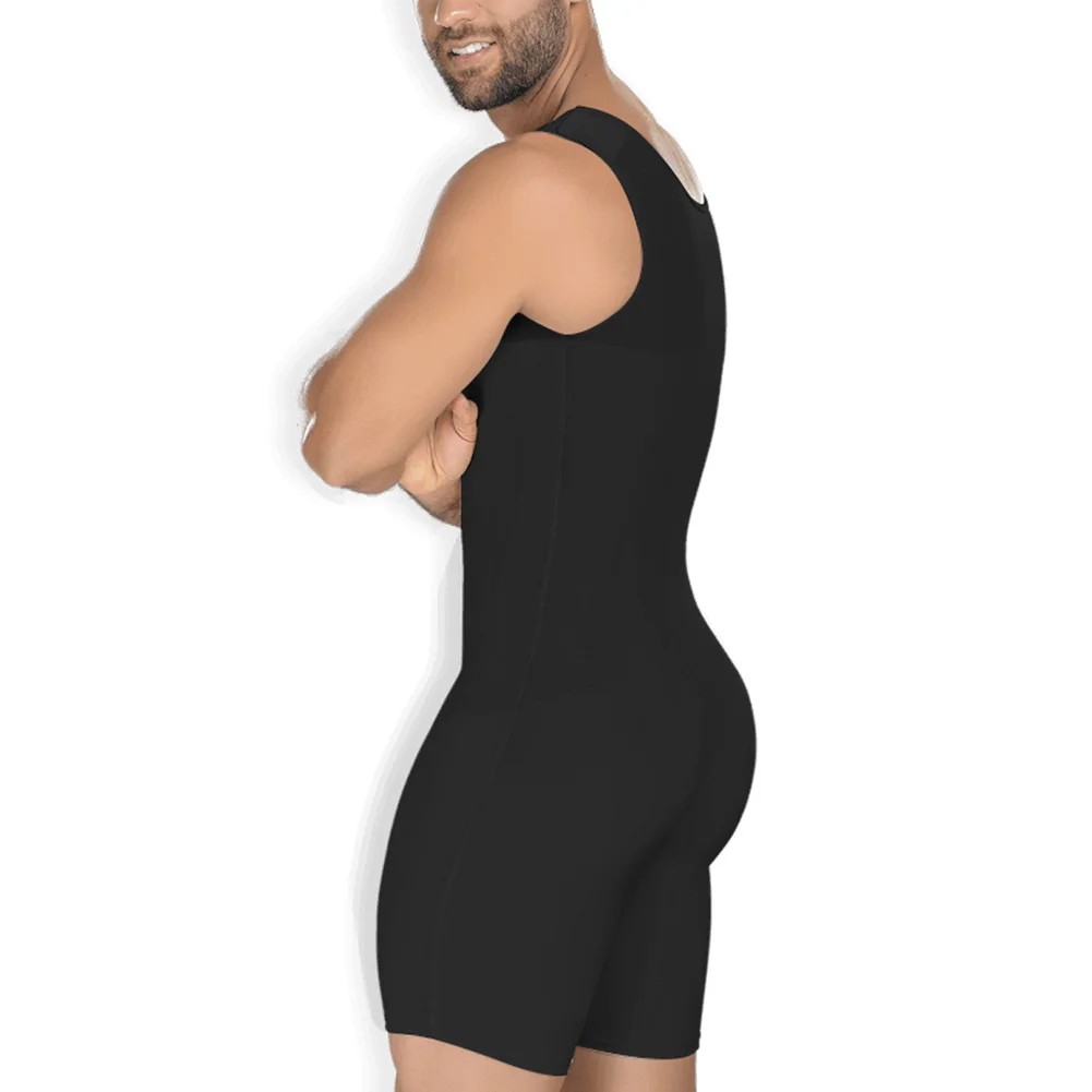 Bodysuit Men Lce Corset High Elasticity One-piece Clothing Shapers Slim Corrective Body Sculpting Pulling Underwear S-6XL | Спорт и