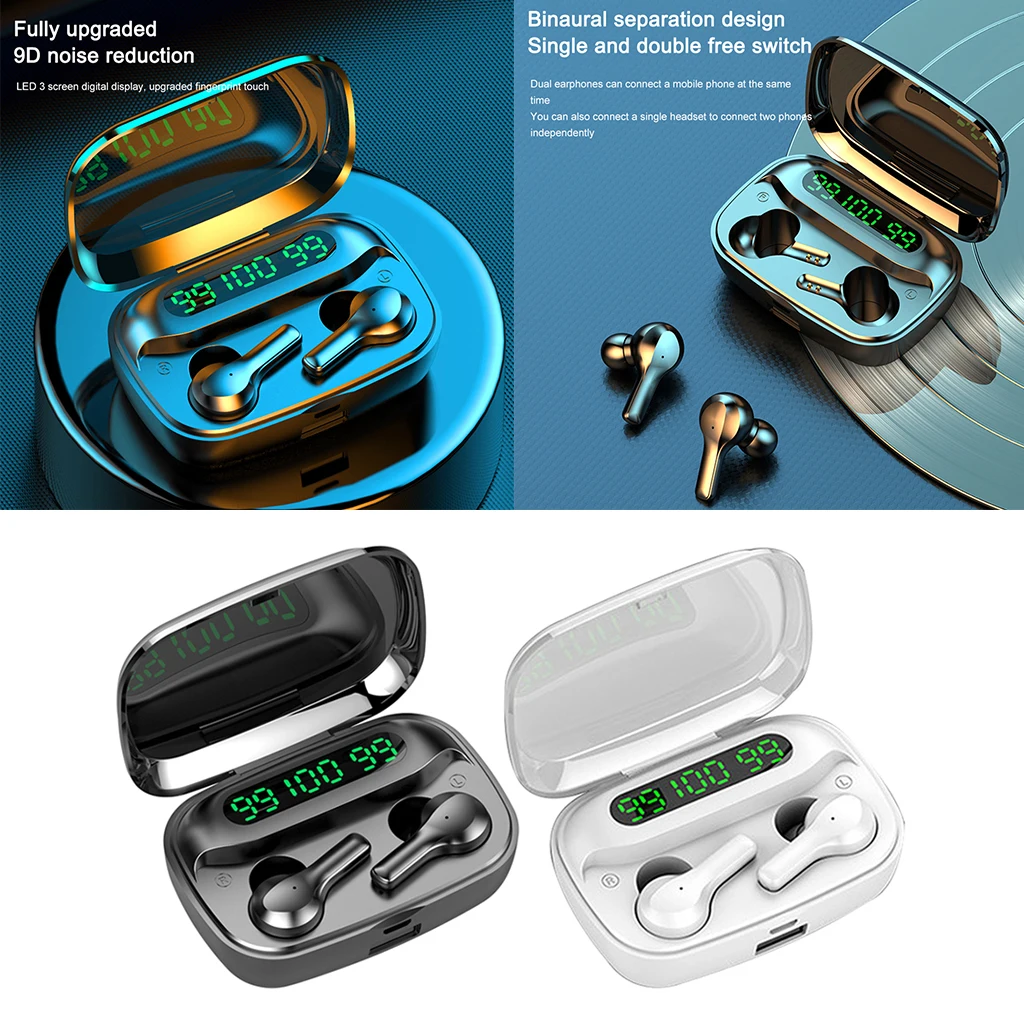 

TWS Wireless Earpiece Bluetooth 5.0 Earphones sport Earbuds Headset With Mic