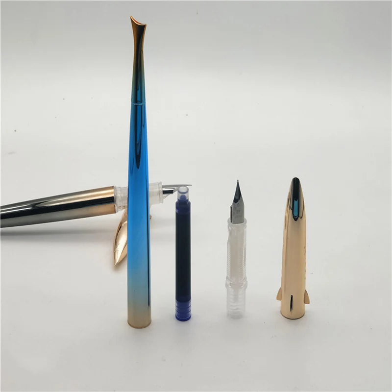 1 шт. милый градиент 0 38 мм авторучка каваи акула форма для письма школы офисные