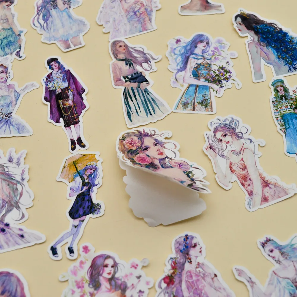 

33pcs Watercolor Flowers Girls stickers Diary Notebook Planner Handbook DIY letter adesivos Flower journal Sticker Scrapbooking
