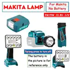 Светодиодная лампа рабочего освещения 10,8-12 В, фонасветильник для Makita без аккумулятора, Литиевый ПЕРЕЗАРЯЖАЕМЫЙ фонасветильник, портативный Точечный светильник s