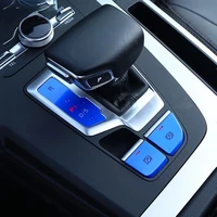 for audi q5 2018 2020 lhd interior accessories car styling center console gear shift electronic handbrake buttons sequins trim