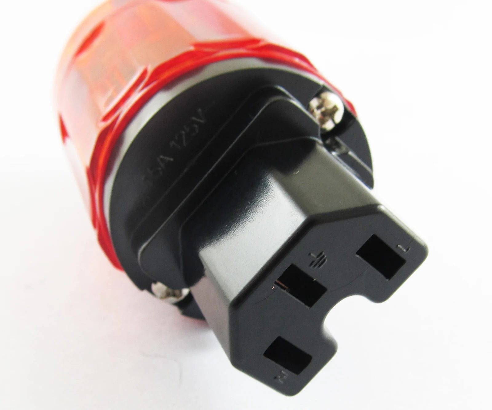 1 шт. латунный женский разъем IEC стандарта США 3 контакта для аудио прозрачный