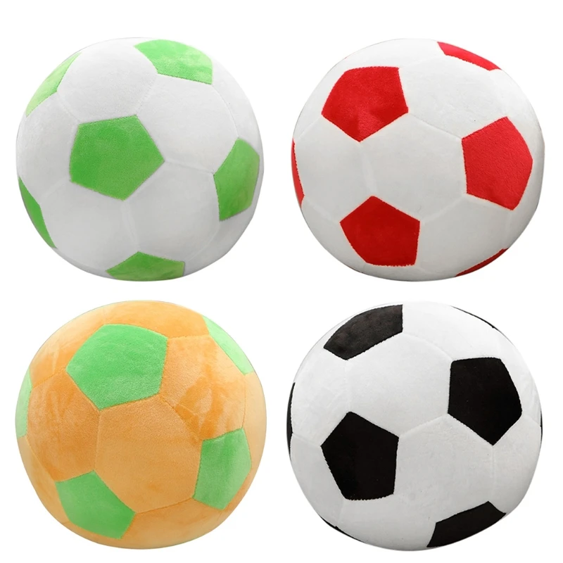 

25cm Football Shape Stuffed Doll Mascot Ball Soccer Plush Toy Kids Baby Gift New
