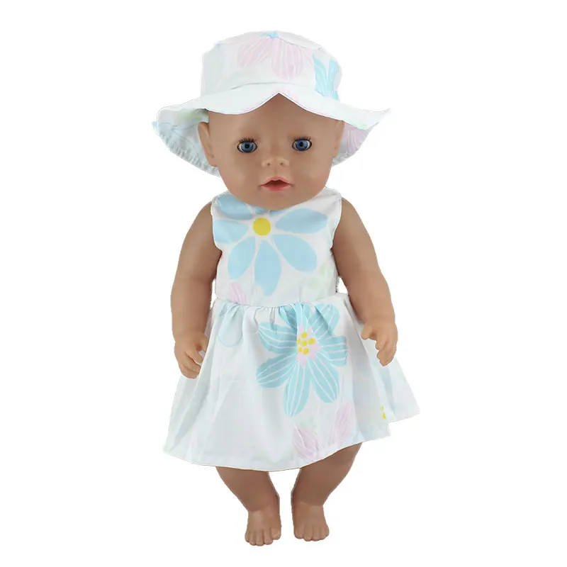 Модное новое платье для 43 см Zapf Baby Doll 17 дюймов для новорожденных куклы Одежда и аксессуары