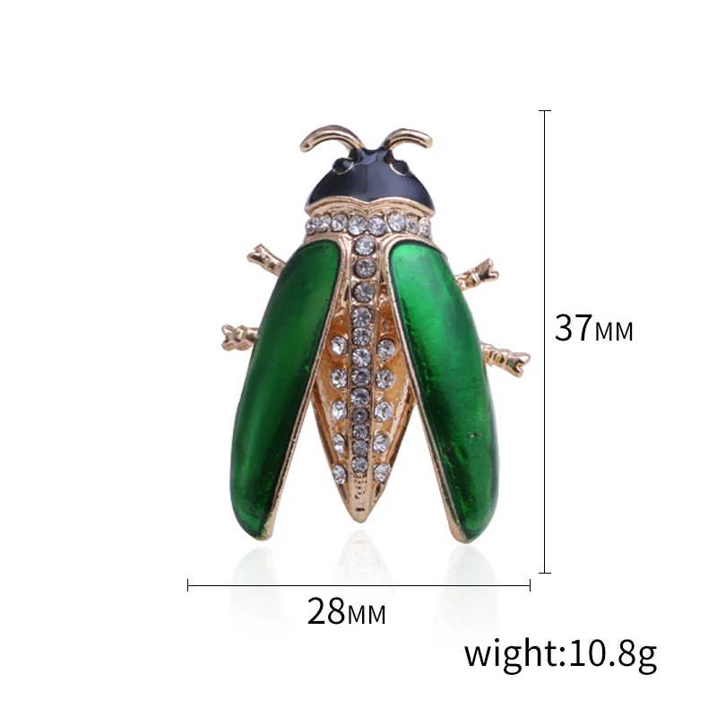 1 шт. Модная Золотая Цикада Жук капля масло милая серия насекомых Брошь для женщин