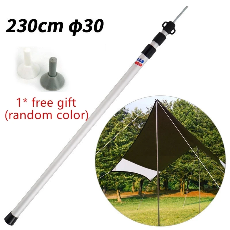 

Outdoor Tent Telescopic Accessories 2.3m Tent Poles Top Solid Aluminum Alloy Thickness 30mm Sun Shelter Foyer Strut