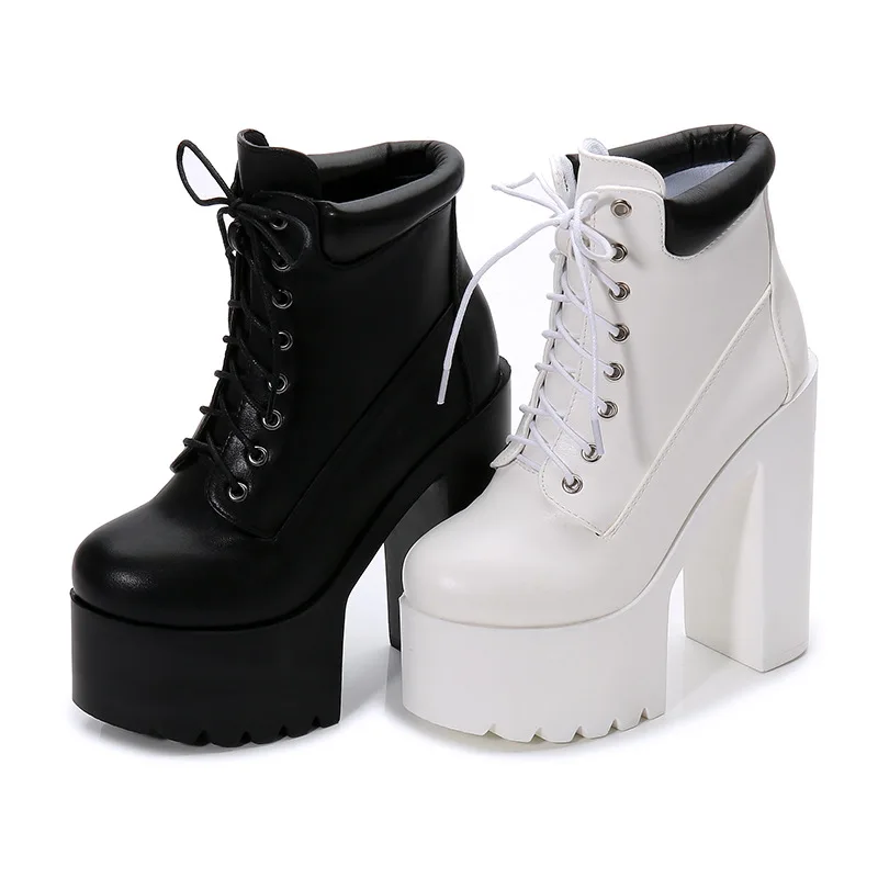 

Autumn and winter new 14cm thick heel super high heel high dance night club Knight boots women's Boots