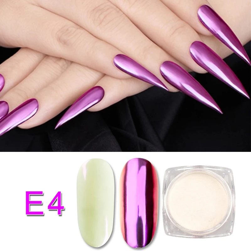 1 коробка жемчужная оболочка зеркало Хамелеон Порошковые блестки для ногтей