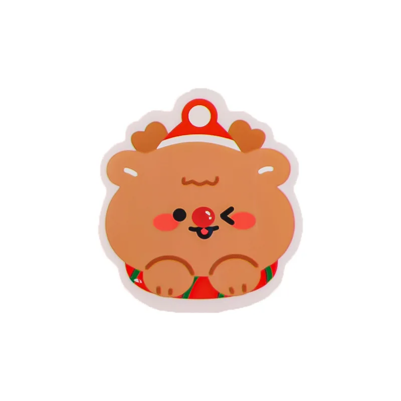 2 шт./упак. милый Рождественский медведь снежный ластик Мультяшные животные