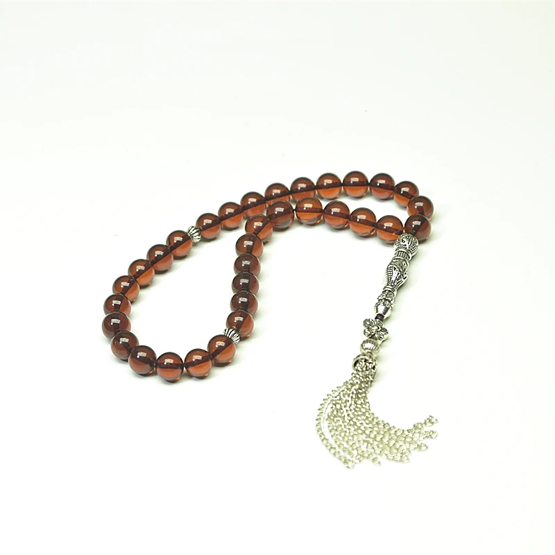 Аксессуары из 100% натурального янтарного камня 9 мм + Бусины мусульманские