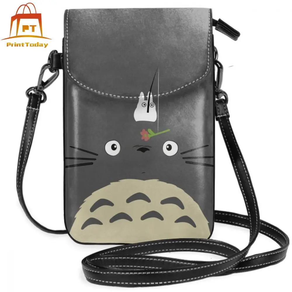 Сумка на плечо Мой сосед Тоторо милый кожаный саквояж модные женские сумки через