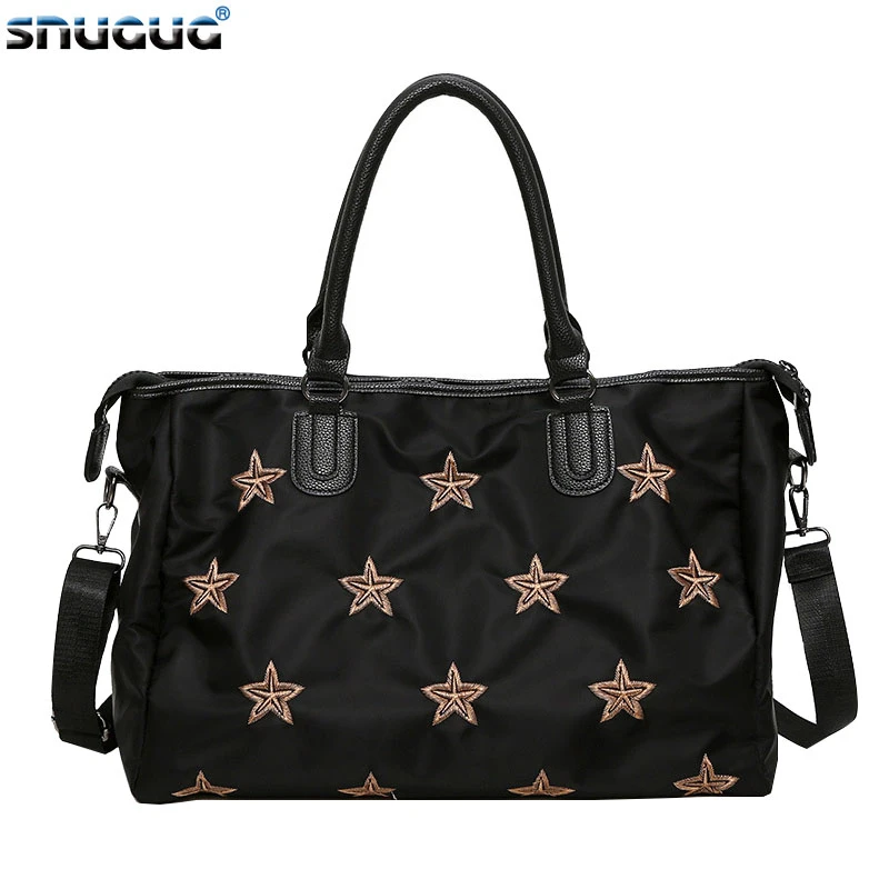 Star Pattern Oxford Sport Bag Women Light Gym Bags For Fitness Yoga Training Stylish Girl Travel Shoulder Handbag Sac | Спорт и
