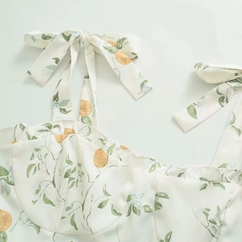 

Flower print Bandage Off-Shoulder Tank- top Women Clothing Sleeveless Cropped top Camisole Female Slim Backless Vest Summmer