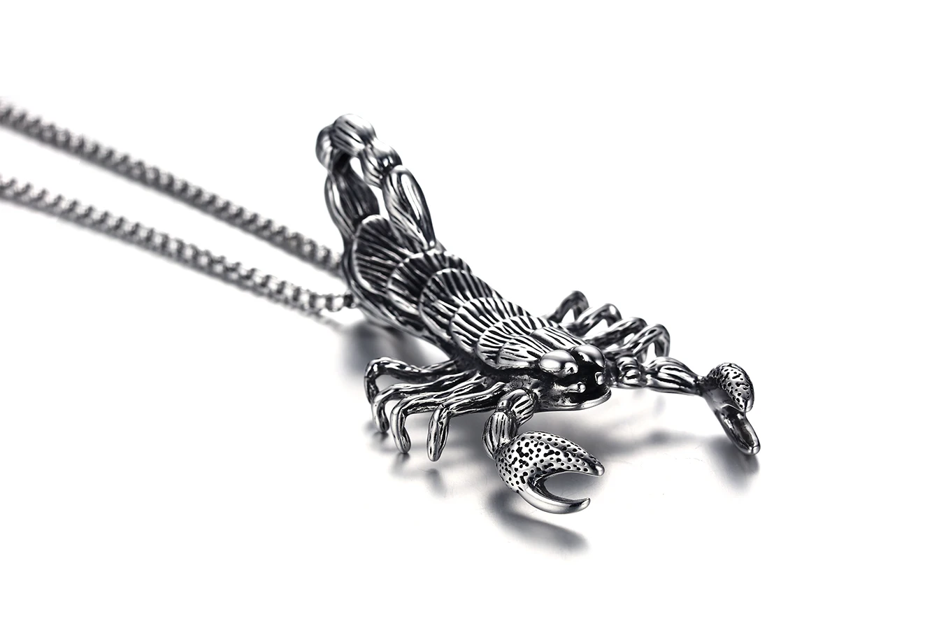 Мужская подвеска Скорпион из нержавеющей стали 60 мм|Подвески| |