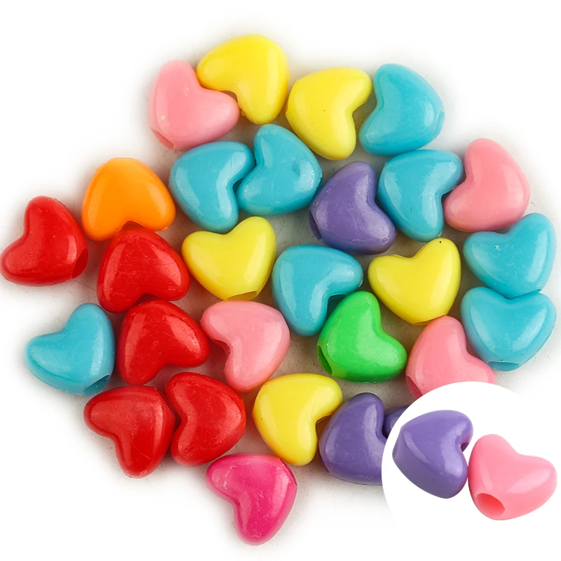 50 шт./лот пластиковые плоские круглые бусины с резьбой в виде сердца диаметр 11 5 мм