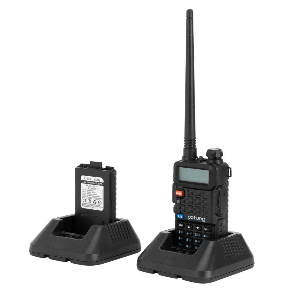 

Walkie Talkie 1PC P8UV 5W 1800mAh GMRS Dual Power Tube Outdoor Handheld Mini Radio Analog Walkie-talkie