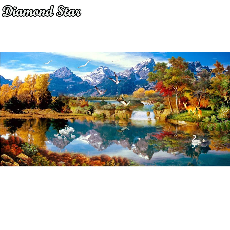 

Full Square drill Diamond 5D DIY Diamond Painting Scenic Tree Embroidery Cross Stitch Rhinestone Mosaic Painting Decor