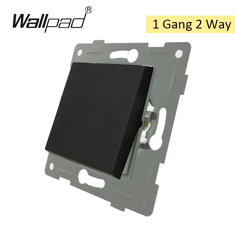 

Wallpad матовый черный 2-позиционный переключатель розетки