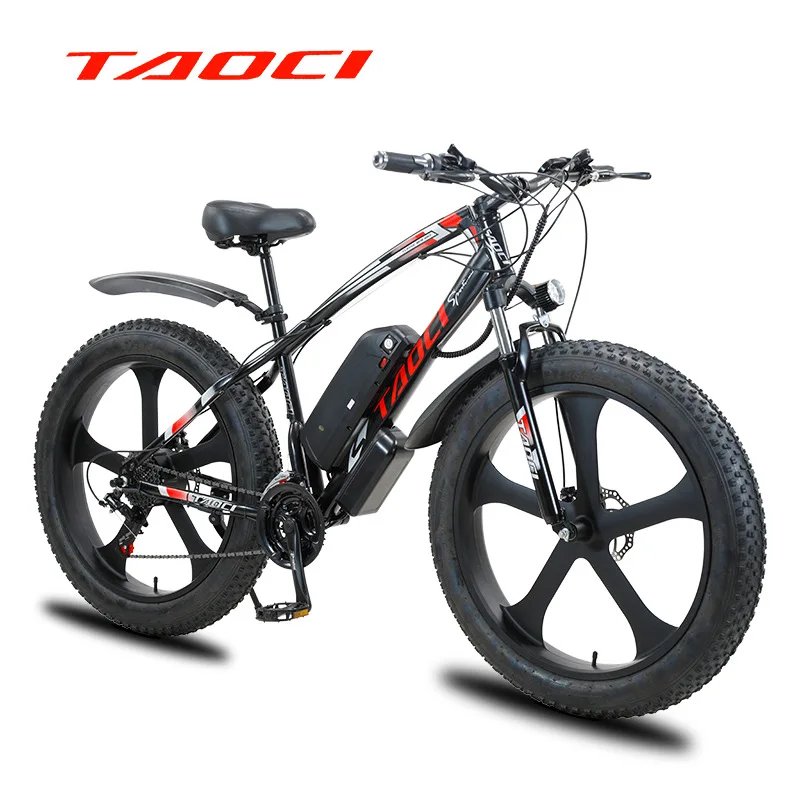 26 zoll elektrische fahrrad schnee strand mountainbike fett reifen 40 power e bike erwachsene free global shipping
