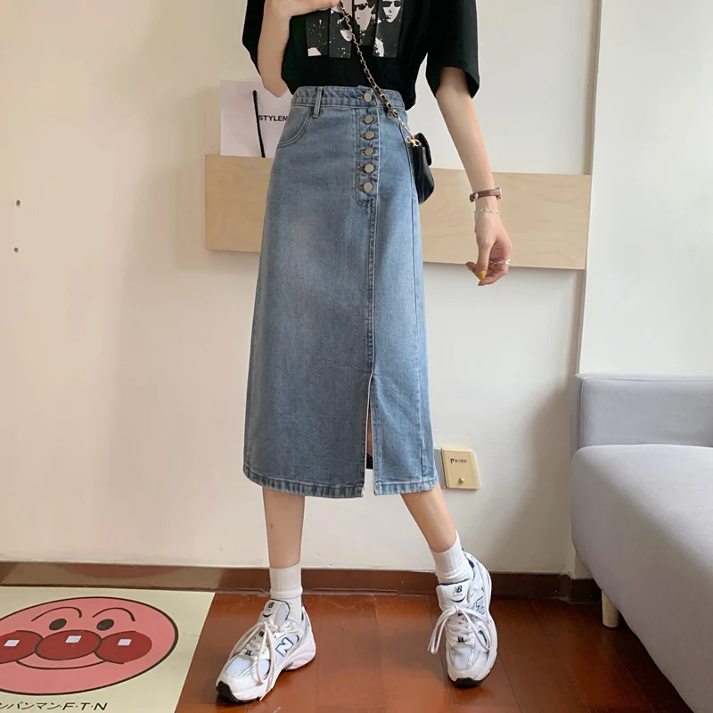 Cheap wholesale 2021 spring summer autumn new fashion casual sexy women Skirt woman female OL long skirt mid length skirt Vy5264