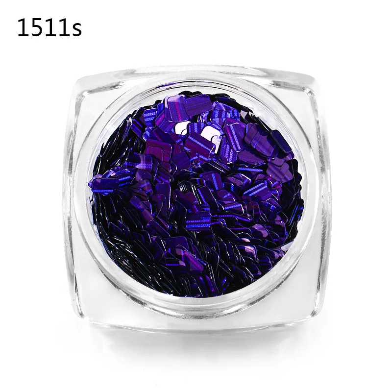 W5174 Mtssii 1 коробка лист хлопья ногтей блестящая голографическая палитра блесток для ногтей падение кленовый лист форма блеск для украшения ногтей - Цвет: W5174