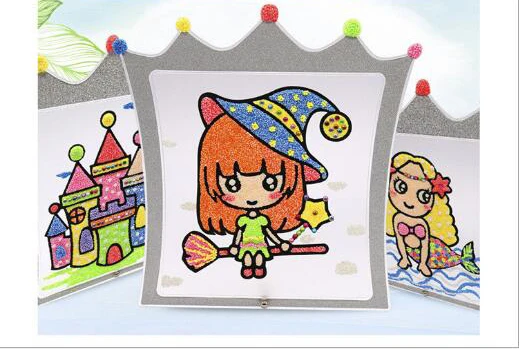 1 шт. детская доска для рисования Снежная жемчужная грязь 8 цветов|Юный художник| |